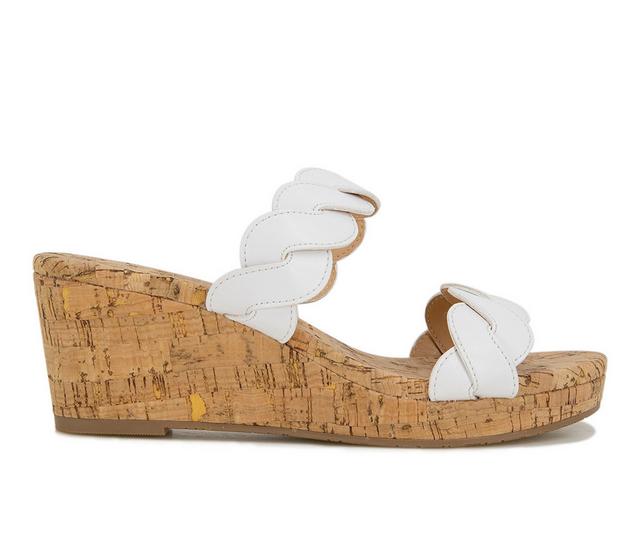 Women's XOXO Joana-B Wedge Sandals in Off White color