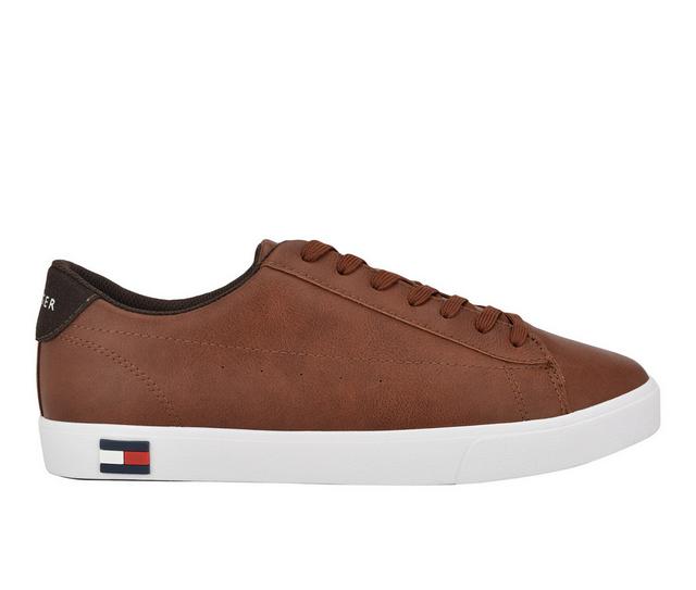 Men's Tommy Hilfiger Risher Casual Oxford Sneakers in Cognac/brown color