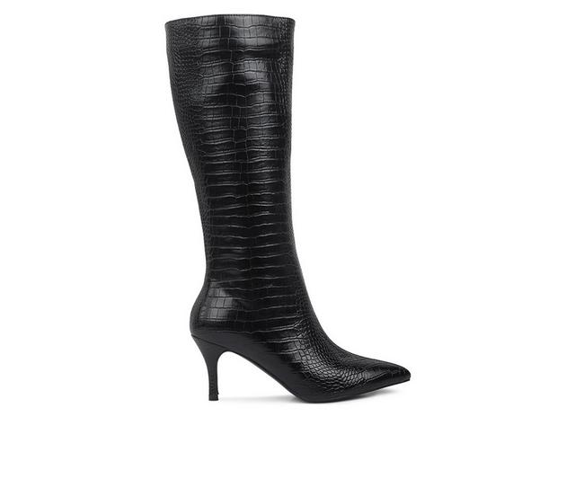Women's London Rag Uptown Knee High Boots in Black color