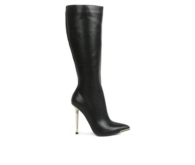 Women's London Rag Hale Knee High Stiletto Boots in Black color