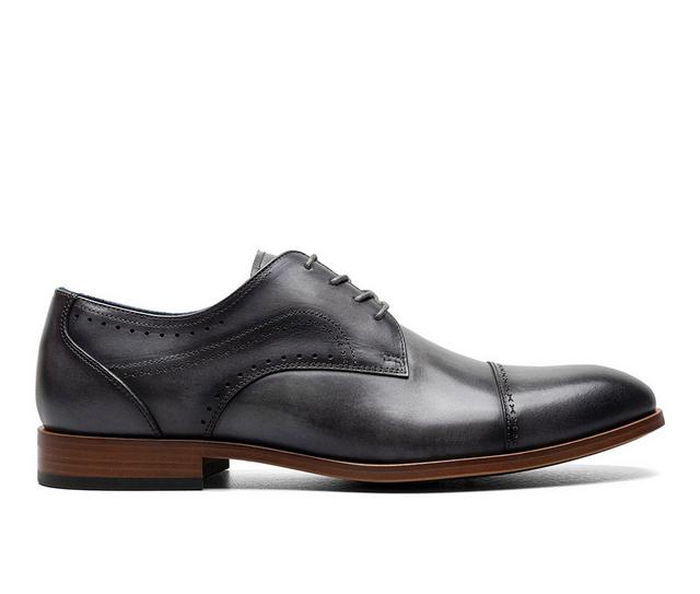 Men's Stacy Adams Bryant Dress Oxfords in Gray color