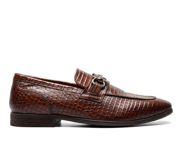 Men's Stacy Adams Feronte Dress Loafers in Cognac color