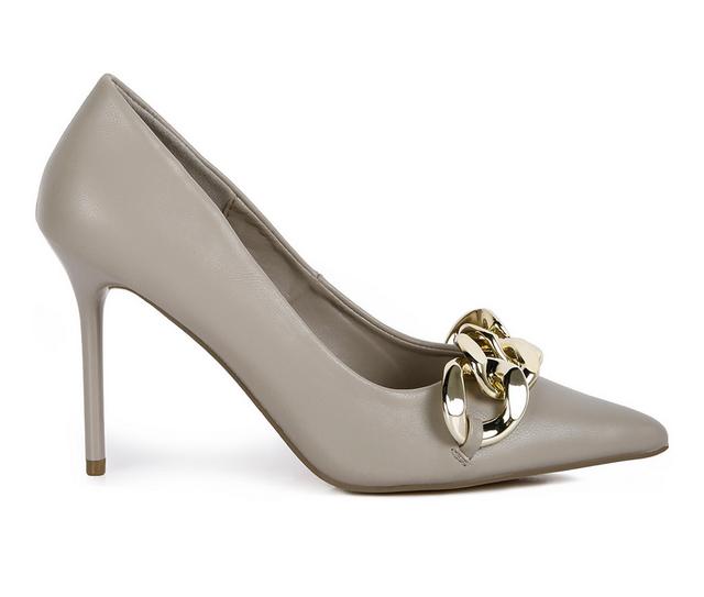 Women's London Rag Fontana Pumps in Taupe color