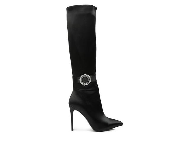 Women's London Rag Lovestruck Knee High Stiletto Boots in Black color