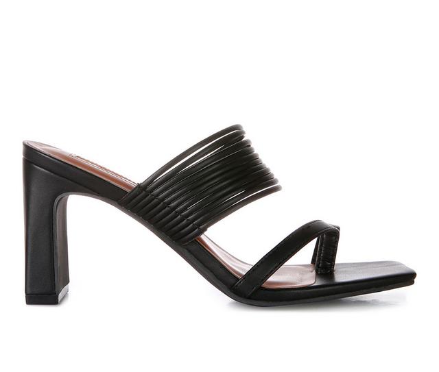 Women's London Rag Follow Me Dress Sandals in Black color