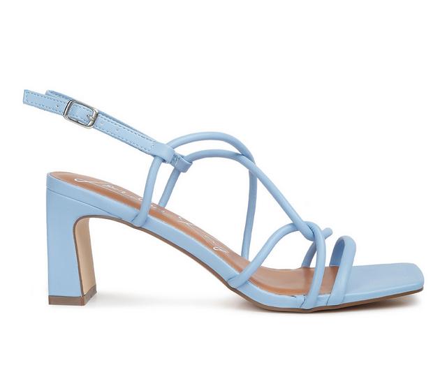 Women's London Rag Andrea Dress Sandals in Lt Blue color