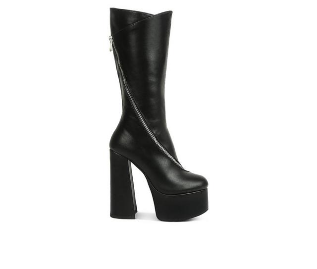 London Rag Tzar Knee High Boots in Black color