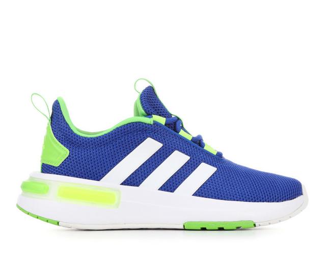 Kids' Adidas Little Kid Racer TR23 Running Shoes in RylBlu/Wht/Lime color