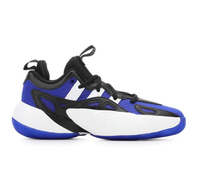 Boys' Adidas Big Kid Trae Unlimited Basketball Shoes in Blue/Blk/Wht color