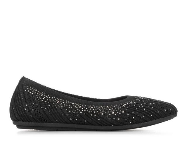 Women's Skechers Cleo 2.0 Glitzy Daze 158765 Flats in Black Sparkle color