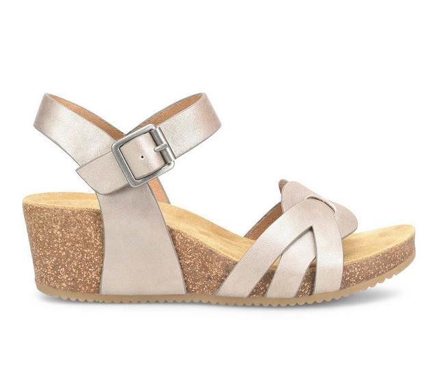 Women's Comfortiva Erena Wedge Sandals in Pewter color