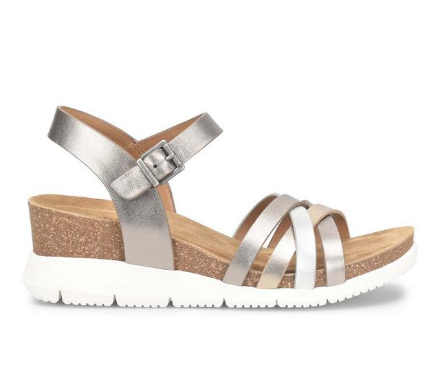 Women's Comfortiva Salvina Wedge Sandals in Metallic Multi color