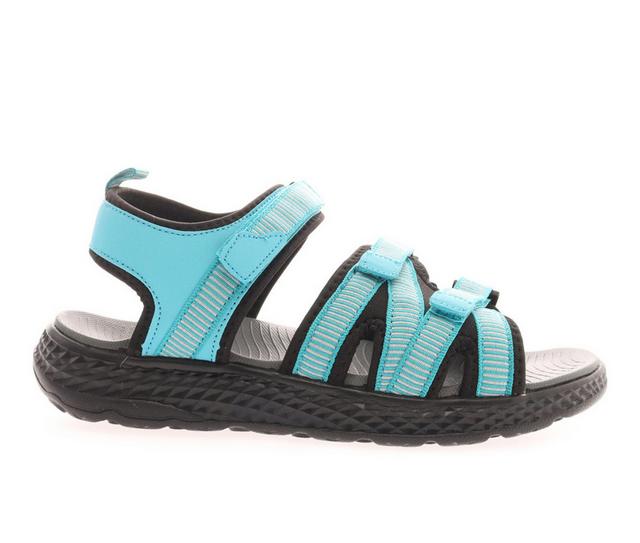 Women's Propet TravelActiv Adv Water Friendly Outdoor Sandals in Teal color