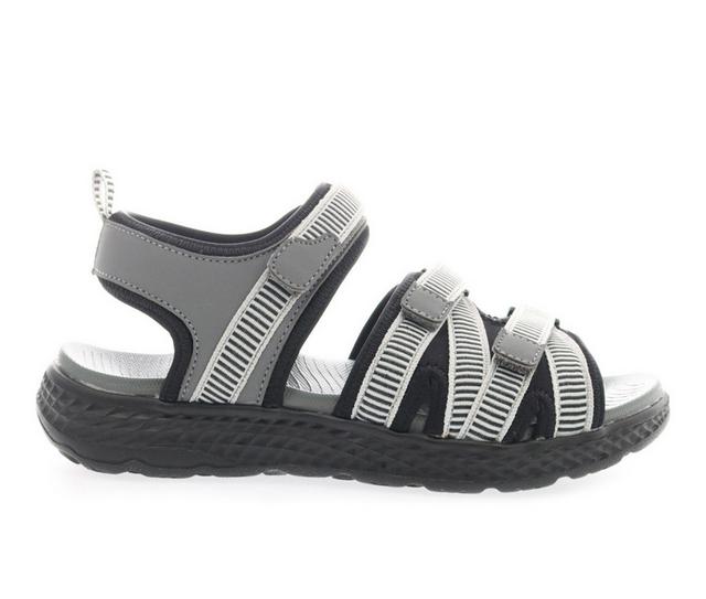 Women's Propet TravelActiv Adv Water Friendly Outdoor Sandals in Lt Grey color