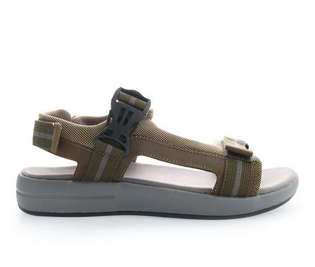 Men's Propet Eli Outdoor Sandals in Olive color