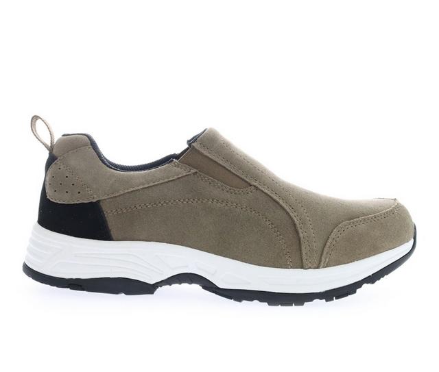 Men's Propet Cash Casual Slip On Sneakers in Gunsmoke color