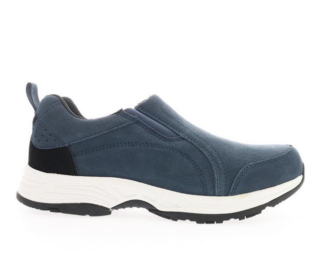 Men's Propet Cash Casual Slip On Sneakers in Navy color