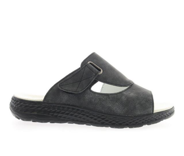 Women's Propet TravelActiv Sedona Outdoor Sandals in Black color