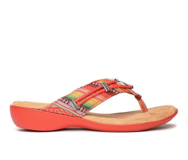 Women's Minnetonka Silverthorne 360 Wedge Sandals in Frisco Stripe color