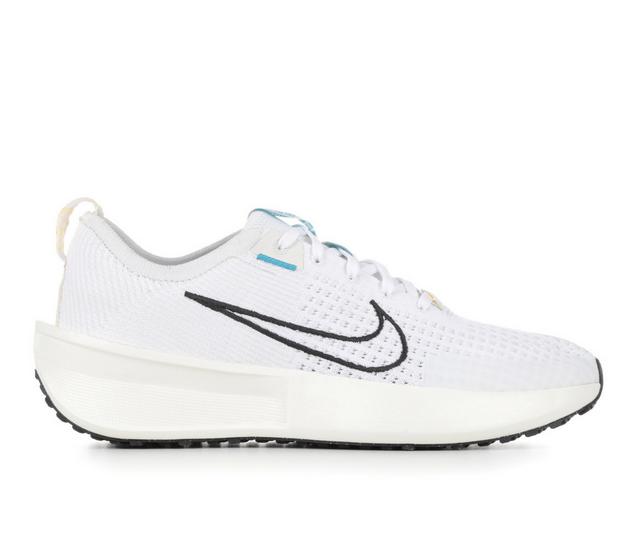 Women's Nike Interact Run Sneakers in White/Off White color