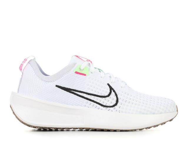 Women's Nike Interact Run Sneakers in White/Grey/Blk color