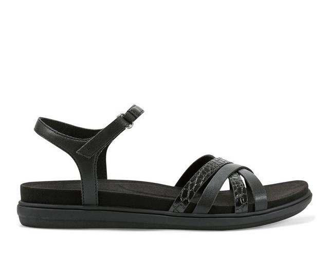 Women's Easy Spirit Dottle Sandals in Black/Blk Croco color