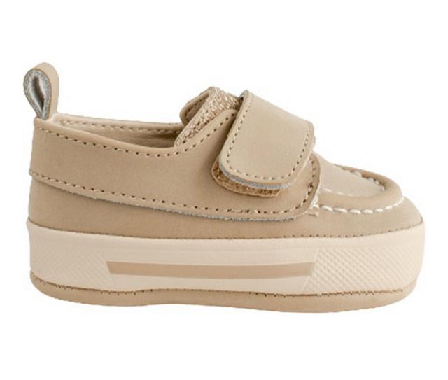 Boys' Baby Deer Infant Andrew Crib Shoes in Tan color