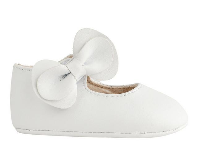 Girls' Baby Deer Infant Jade Crib Shoes in White color