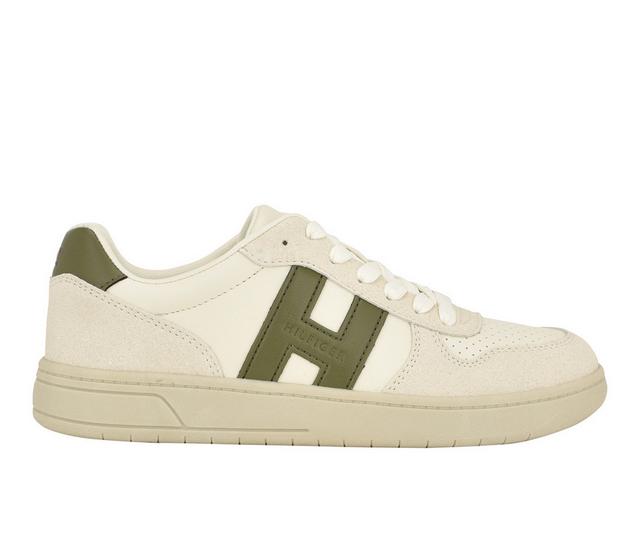 Women's Tommy Hilfiger Veniz Fashion Sneakers in Cream/Olive color
