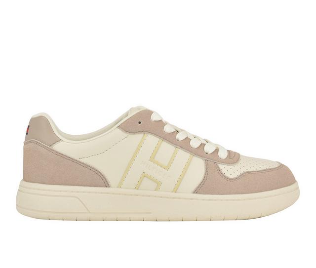 Women's Tommy Hilfiger Veniz Fashion Sneakers in Cream/Taupe color
