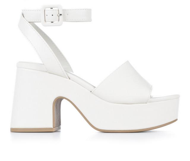 Women's Soda Mylo-S Dress Sandals in Off White color