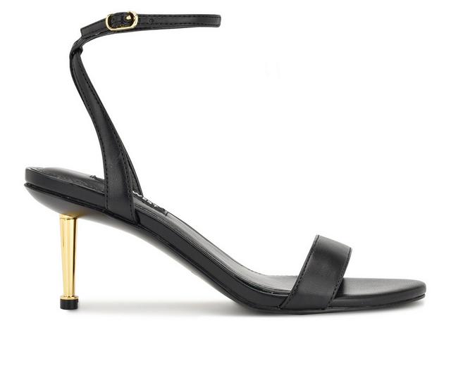 Women's Nine West Anny Dress Sandals in Black color