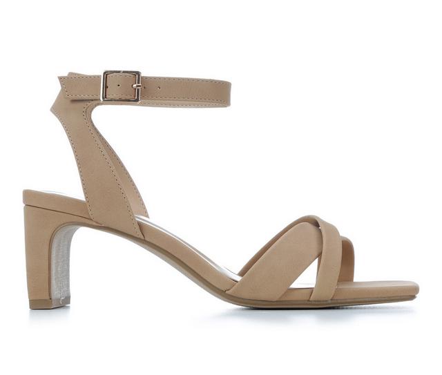 Soda W-Nikko Dress Sandals in Dk Nude Wide color