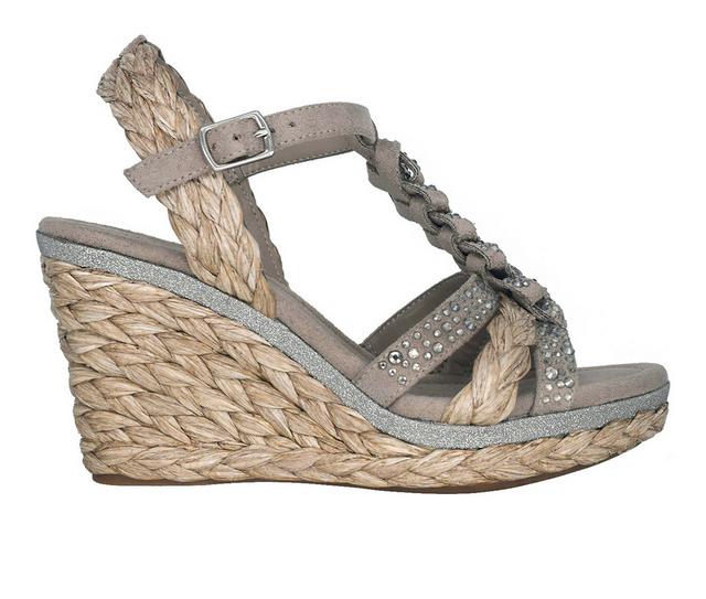 Women's Impo Oliza Wedge Sandals in Simply Taupe color