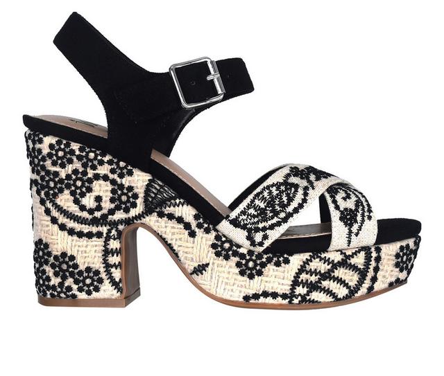 Women's Impo Ozella II Platform Dress Sandals in Oatmeal/Black color