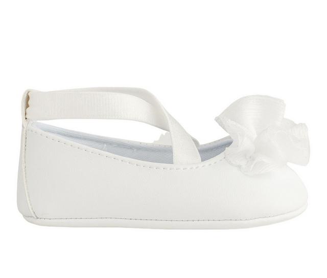 Girls' Baby Deer Infant Ellen Crib Shoes in White color