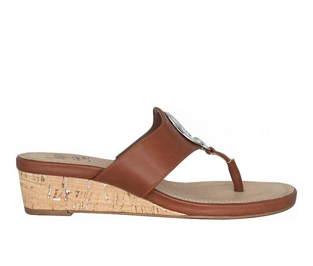 Women's Impo Rocco Wedge Sandals in Russet color