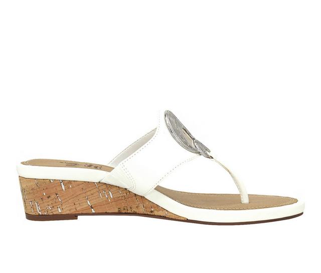 Women's Impo Rocco Wedge Sandals in White color