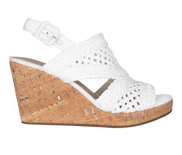 Women's Impo Teangi Wedge Sandals in White color