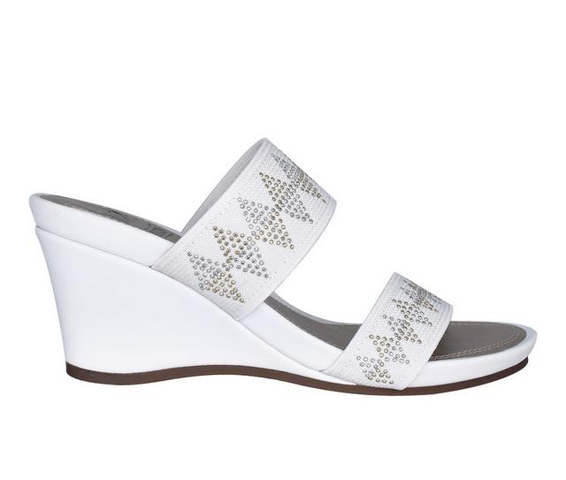 Women's Impo Voice Wedge Sandals in White color