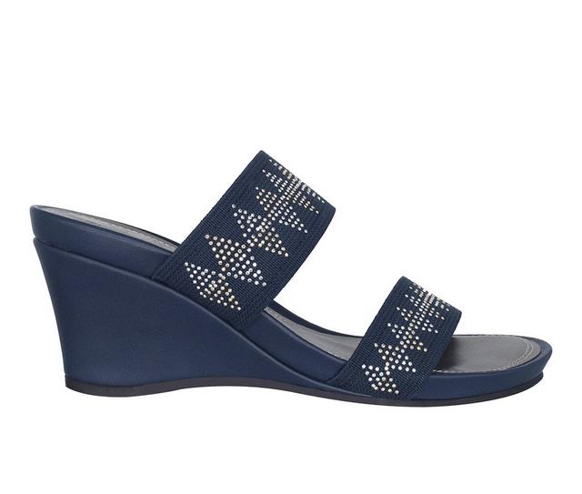 Women's Impo Voice Wedge Sandals in Midnight Blue color