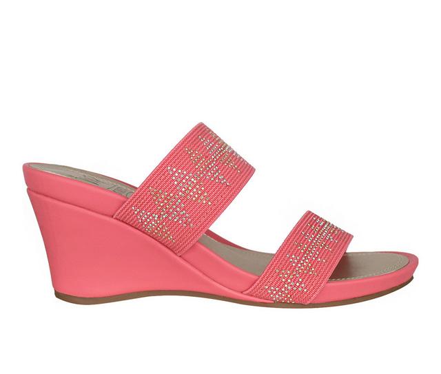 Women's Impo Voice Wedge Sandals in Rosey Coral color
