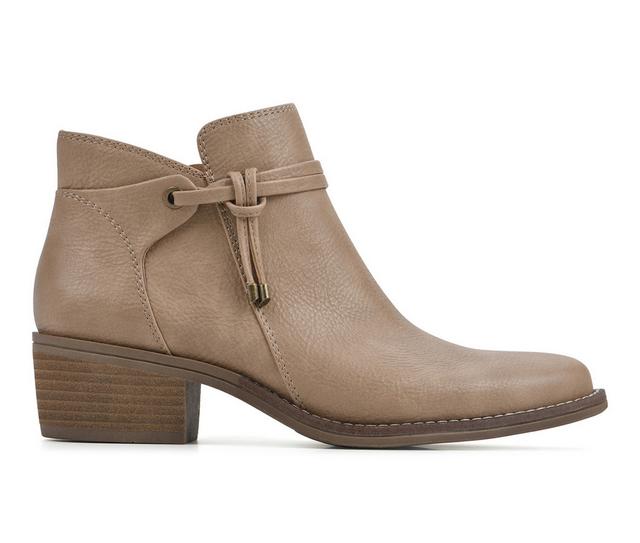 Women's White Mountain Althorn Heeled Booties in Sand color