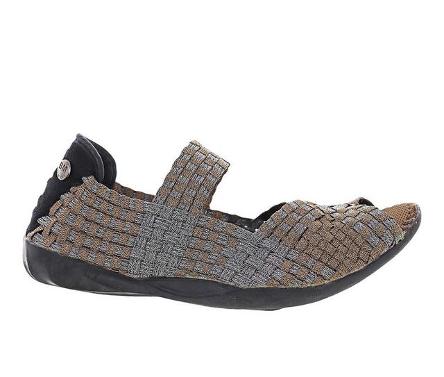 Women's Bernie Mev Chick Slip-On Shoes in Bronze Pewter color