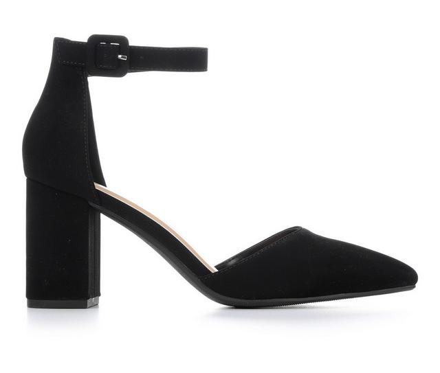 Solanz Ingrid Pumps in Black Nub color