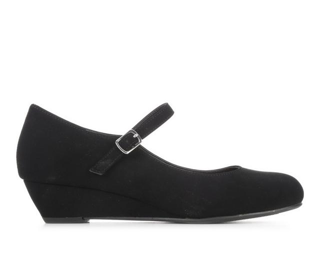 Women's Solanz Kellie Wedges in Black Nub PU color