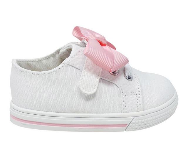 Girls' Baby Deer Infant & Toddler Grace Fashion Sneakers in White/Pink color