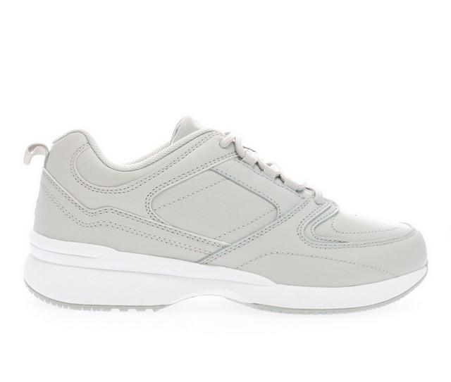 Women's Propet Lifewalker Sport Walking Sneakers in Light Grey color