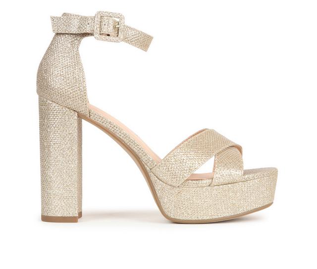Women's Y-Not Sandrea Dress Sandals in Gold color
