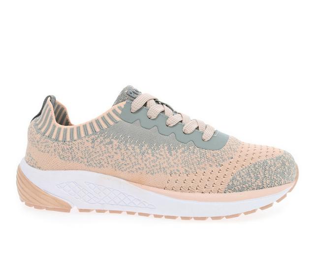 Women's Propet EC-5 Sneakers in Grey/Peach color